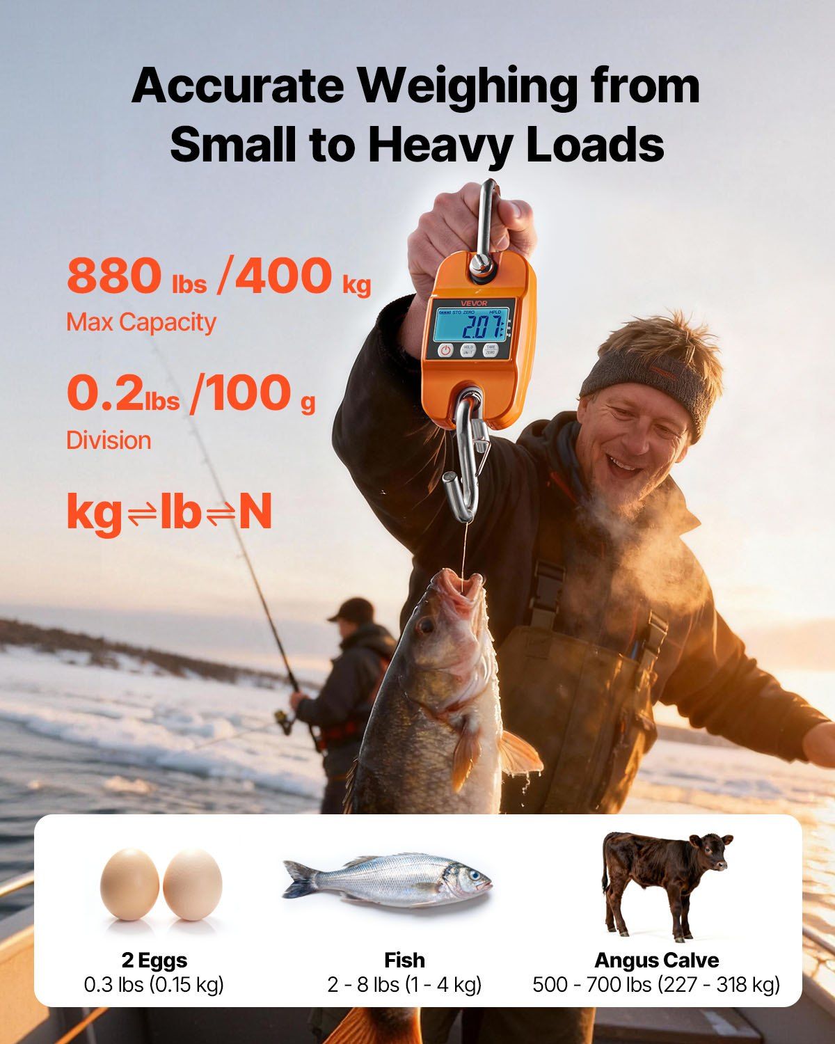 Digital Crane Scale 400 kg Handheld Hanging 2 Digital Crane Scale 400 kg Handheld Hanging - Image 2