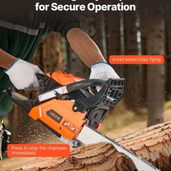 40 cc Gas Chainsaw, 355 mm Gas Powered Chainsaw, 1.3 kW Power Chain Saw with Non-Slip Handle, Gas-Powered Chainsaws with Dual Fuel Tanks, For Wood Cutting, Tree Trimming, and Land Clearing 15 V952 RQLJ14INCHEC4M9U6001V0 04