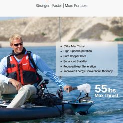 Alternative view of Electric Trolling Motor 12V 55lbs Transom Mount