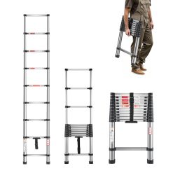 Telescoping ladder 2540mm stainless steel 150kg
