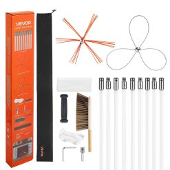 Chimney Brush Kit 9m Extendable with Dual Heads