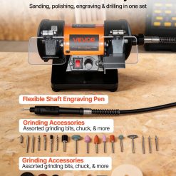 Bench Buffer Polisher with Variable Speed, 100-Piece Accessory Kit 13 V952 STPGJWSDJ328B4CUJ001V3 02