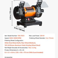 Bench Buffer Polisher with Variable Speed, 100-Piece Accessory Kit 17 V952 STPGJWSDJ328B4CUJ001V3 06