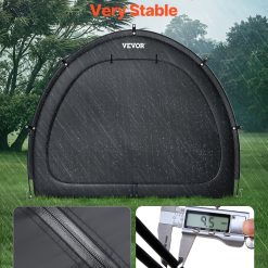 Bike Storage Tent, 1 to 2 Bikes, Outdoor Spacious Bike Storage Tent with Ventilated Window, Waterproof Fan-Shaped Bike Tent with High Strength Fiberglass & Dual Zippers, Fit for Bicycle 14 V952 SXZXCP566626RM5G2V0 03