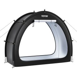 Bike Storage Tent, 1 to 2 Bikes, Outdoor Spacious Bike Storage Tent with Ventilated Window, Waterproof Fan-Shaped Bike Tent with High Strength Fiberglass & Dual Zippers, Fit for Bicycle 19 V952 SXZXCP566626RM5G2V0 08