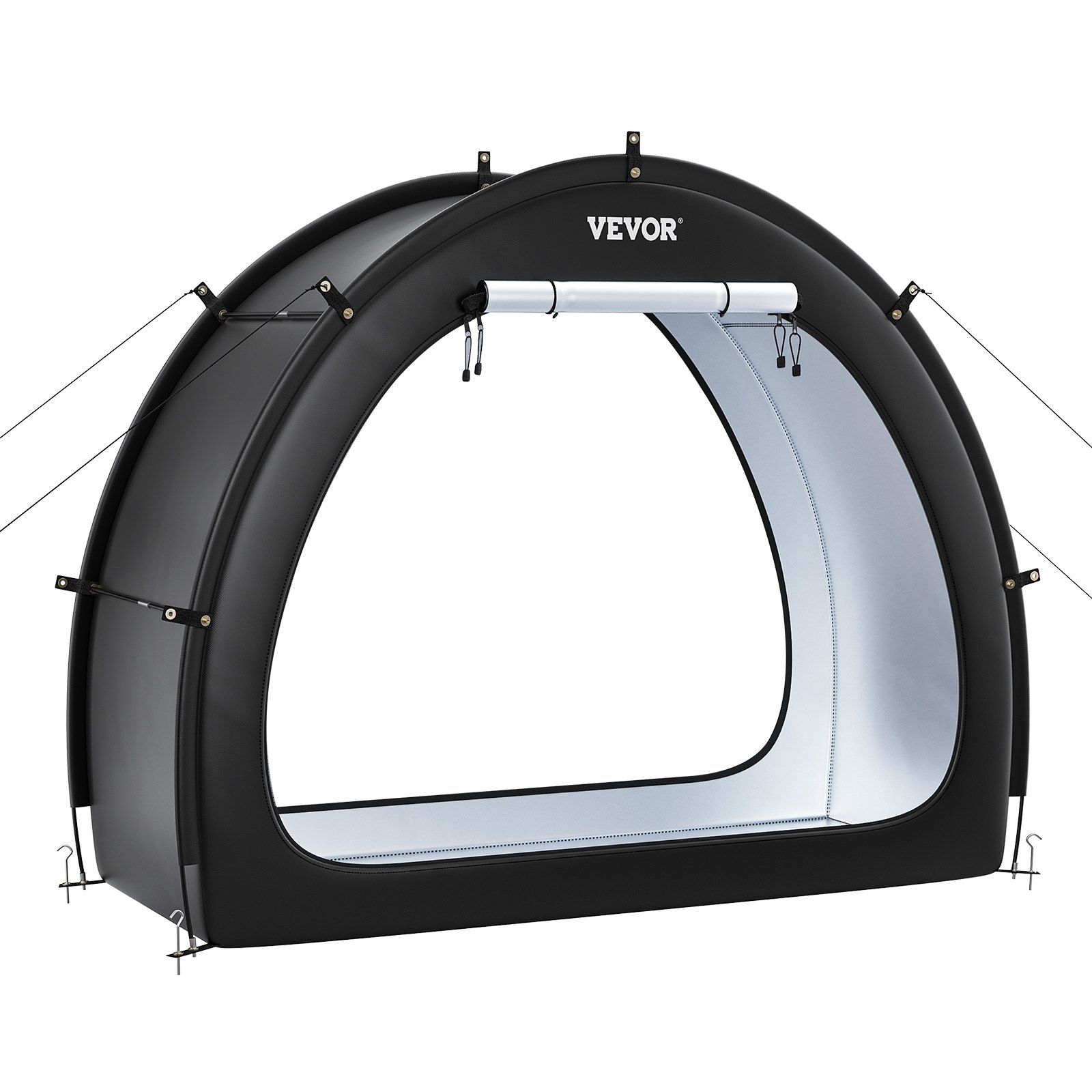Bike Storage Tent, 1 to 2 Bikes, Outdoor Spacious Bike Storage Tent with Ventilated Window, Waterproof Fan-Shaped Bike Tent with High Strength Fiberglass & Dual Zippers, Fit for Bicycle 9 Bike Storage Tent, 1 to 2 Bikes, Outdoor Spacious Bike Storage Tent with Ventilated Window, Waterproof Fan-Shaped Bike Tent with High Strength Fiberglass & Dual Zippers, Fit for Bicycle - Image 9