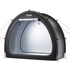 Bike Storage Tent, 1 to 2 Bikes, Outdoor Spacious Bike Storage Tent with Ventilated Window, Waterproof Fan-Shaped Bike Tent with High Strength Fiberglass & Dual Zippers, Fit for Bicycle 20 V952 SXZXCP566626RM5G2V0 09