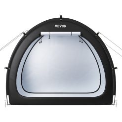 Bike Storage Tent, 1 to 2 Bikes, Outdoor Spacious Bike Storage Tent with Ventilated Window, Waterproof Fan-Shaped Bike Tent with High Strength Fiberglass & Dual Zippers, Fit for Bicycle 21 V952 SXZXCP566626RM5G2V0 10