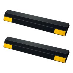 Parking stopper 406 mm, set of 2 heavy-duty garage floor protectors