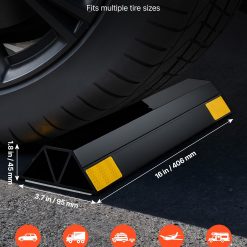 Alternative view of Parking stopper 406 mm, set of 2 heavy-duty garage floor protectors