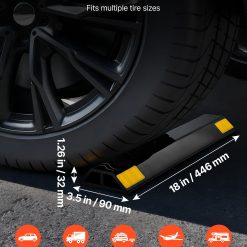 Alternative view of Parking stopper 446 mm, 2 piece heavy duty garage floor
