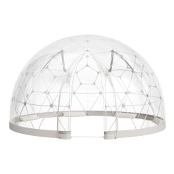 Garden Dome Tent, 3.6 x 2.2 m Outdoor Clear Bubble Tent for 4-7 Person, Weatherproof Geodesic Dome Greenhouse with Window, PVC Igloo Tents for Backyard Patios Camping Party Wedding