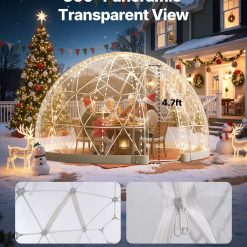 Alternative view of Garden dome tent 2.9 x 1.75 m clear bubble