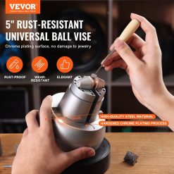 Alternative view of 5" Ball Vise Engraving Block with 35 Piece Attachment Kit
