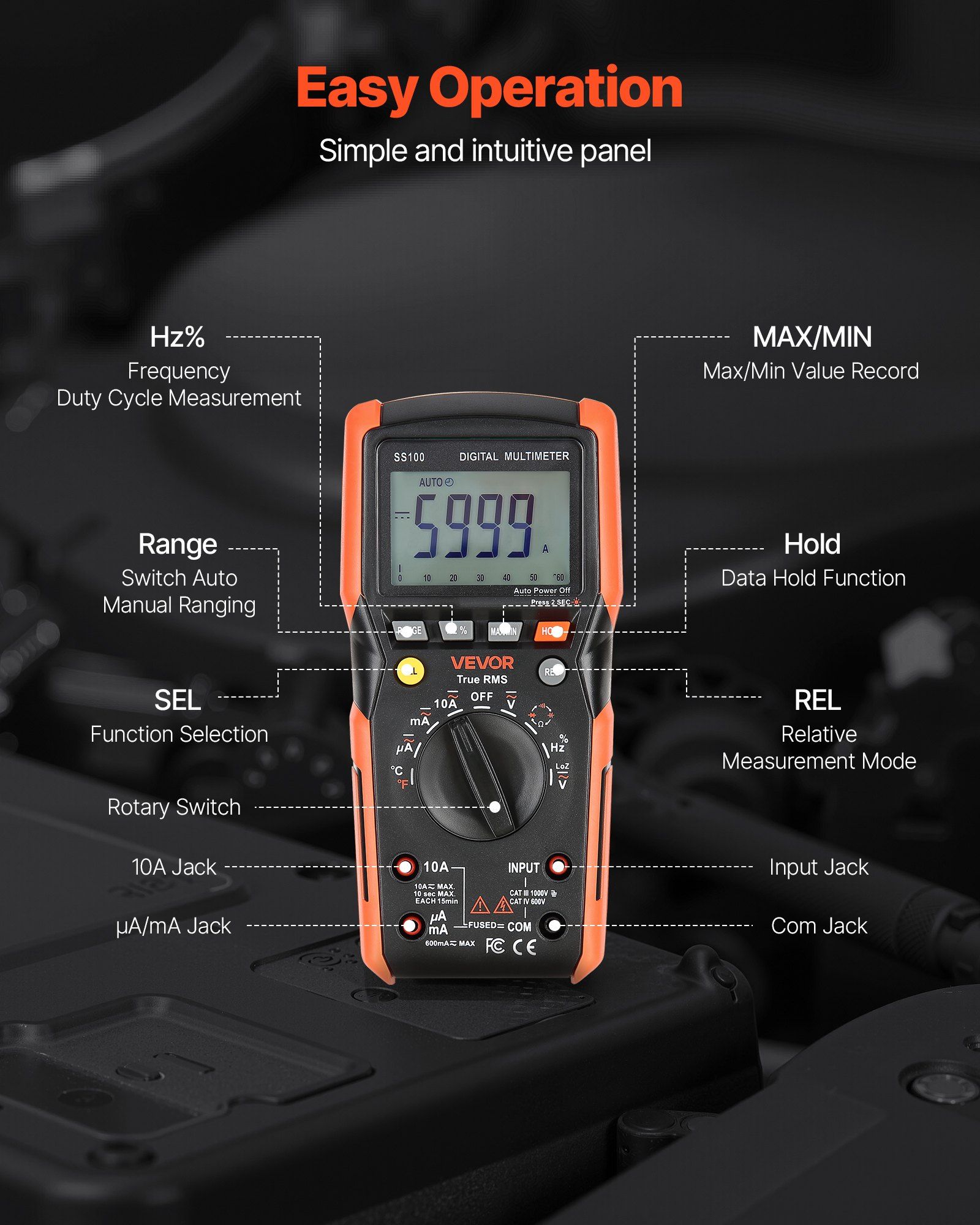 Digital Multimeter 6000-Count TRMS Auto-Ranging 6 Digital Multimeter 6000-Count TRMS Auto-Ranging - Image 6
