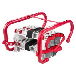 Fire Escape Ladder 3-Story 7.62m Retractable Aluminum