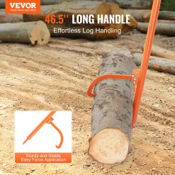 Alternative view of Log Peavey, 46.5 in, Metal Handle Log Lifter, Heavy Duty Log Roller with Max 19 in Opening, Rust-Resistant Log Jack Cant Hook, Felling Log Roller Tool for Rolling, Raising, Turning Logs