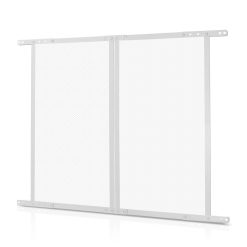 RV Screen Door Protector, 800 x 723.9 mm Door Grille, Easy to Install and Disassemble, Reinforced Breathable Protective Mesh, Aluminum Alloy Camper RV Entry Protector for Pet Protection, White