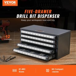 Alternative view of Drill Bit Dispenser Cabinet 5-Drawer #1–#60