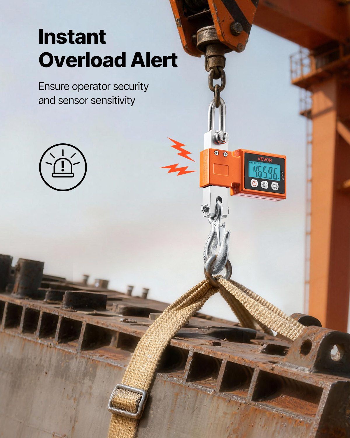 Digital Crane Scale 500 kg Heavy Duty Industrial Hanging 5 Digital Crane Scale 500 kg Heavy Duty Industrial Hanging - Image 5