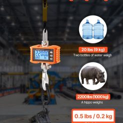 Alternative view of Digital Crane Scale 1000 kg with Remote Control