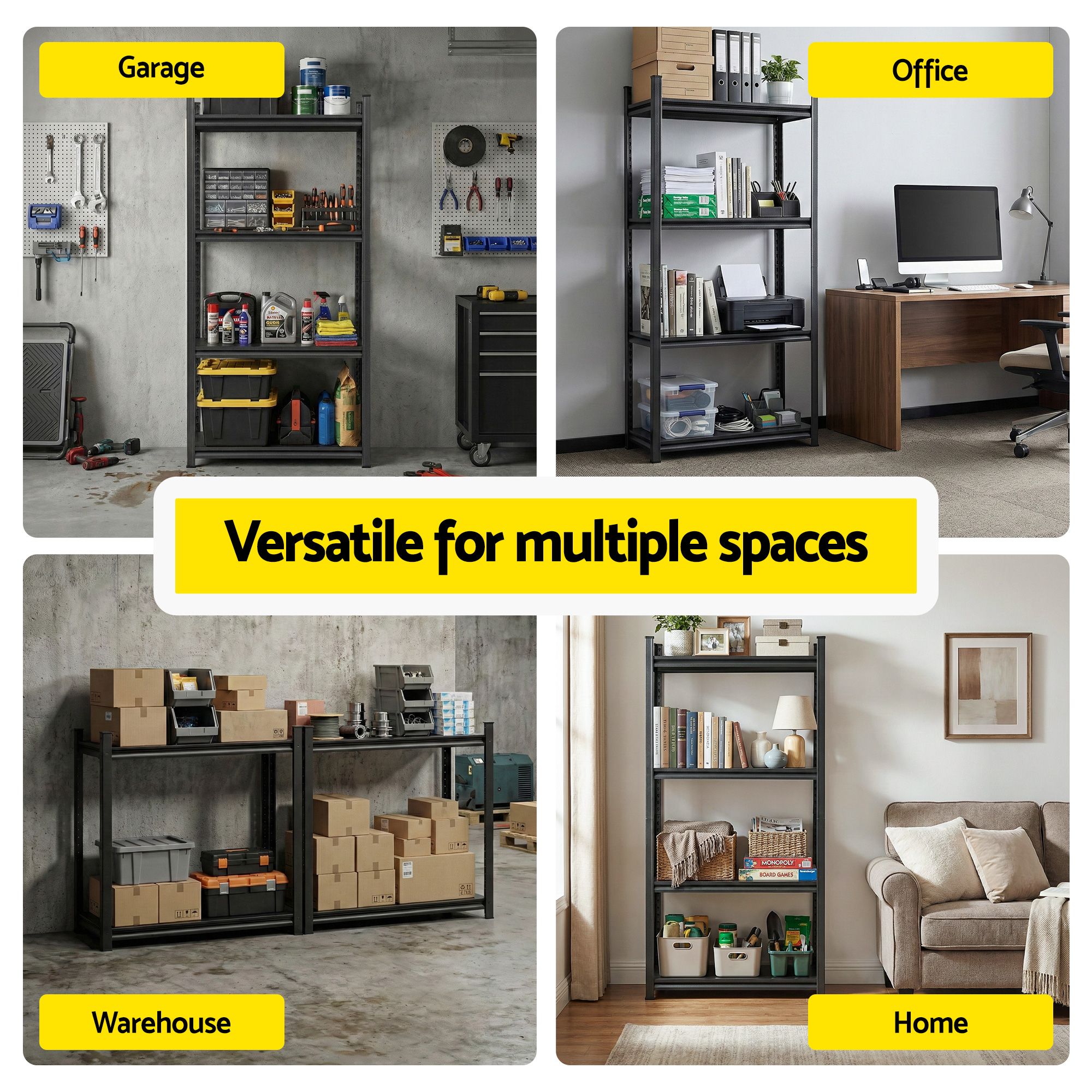 Giantz Garage Shelving 1.8X1.8m Warehouse Rack Storage Shelves Workshop Racks Steel 7 Giantz Garage Shelving 1.8X1.8m Warehouse Rack Storage Shelves Workshop Racks Steel - Image 7