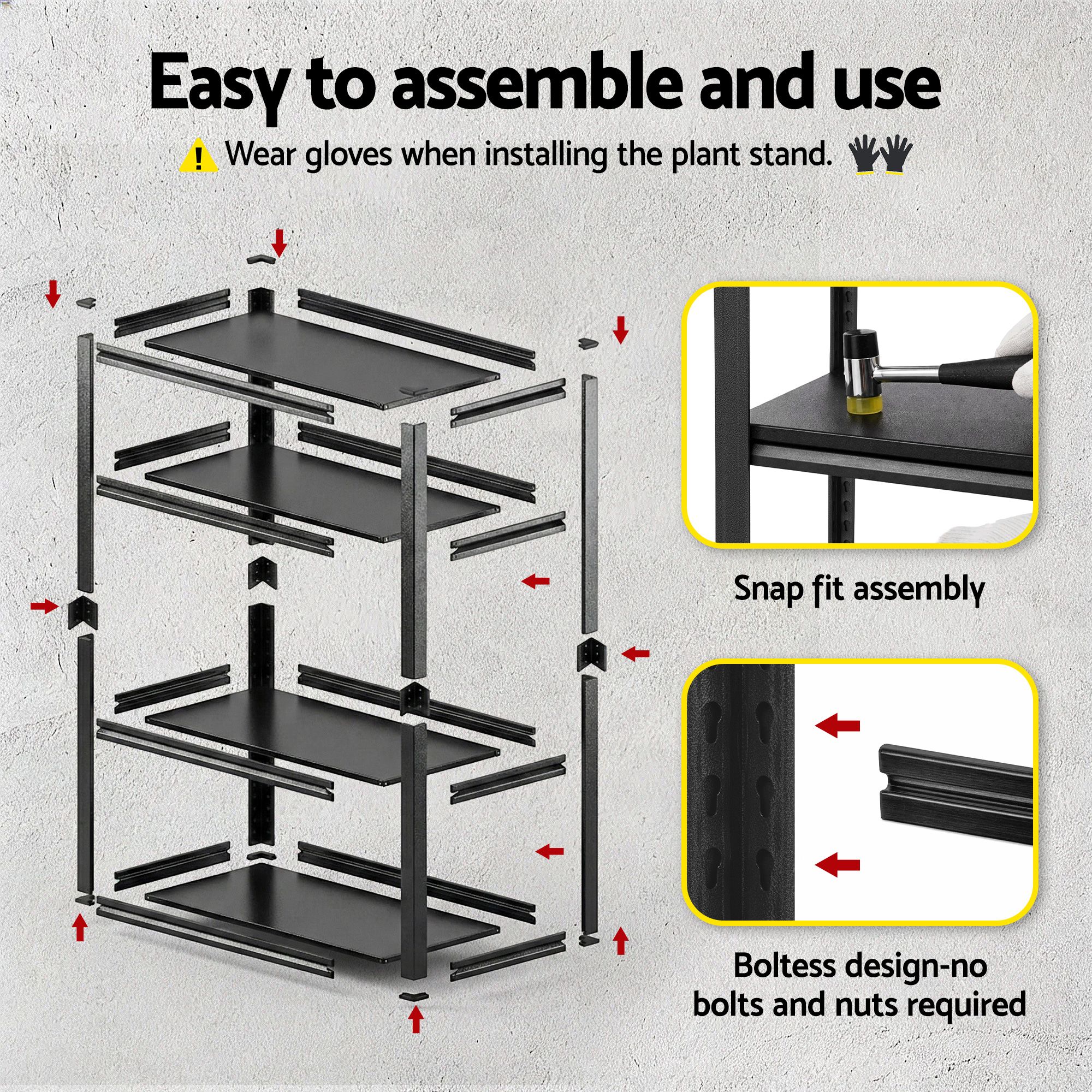 Giantz Garage Shelving 1.8X1.8m Warehouse Rack Storage Shelves Workshop Racks Steel 9 Giantz Garage Shelving 1.8X1.8m Warehouse Rack Storage Shelves Workshop Racks Steel - Image 9