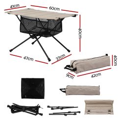 Alternative view of Weisshorn Folding Camping Table Portable Picnic Desk Camp Furniture