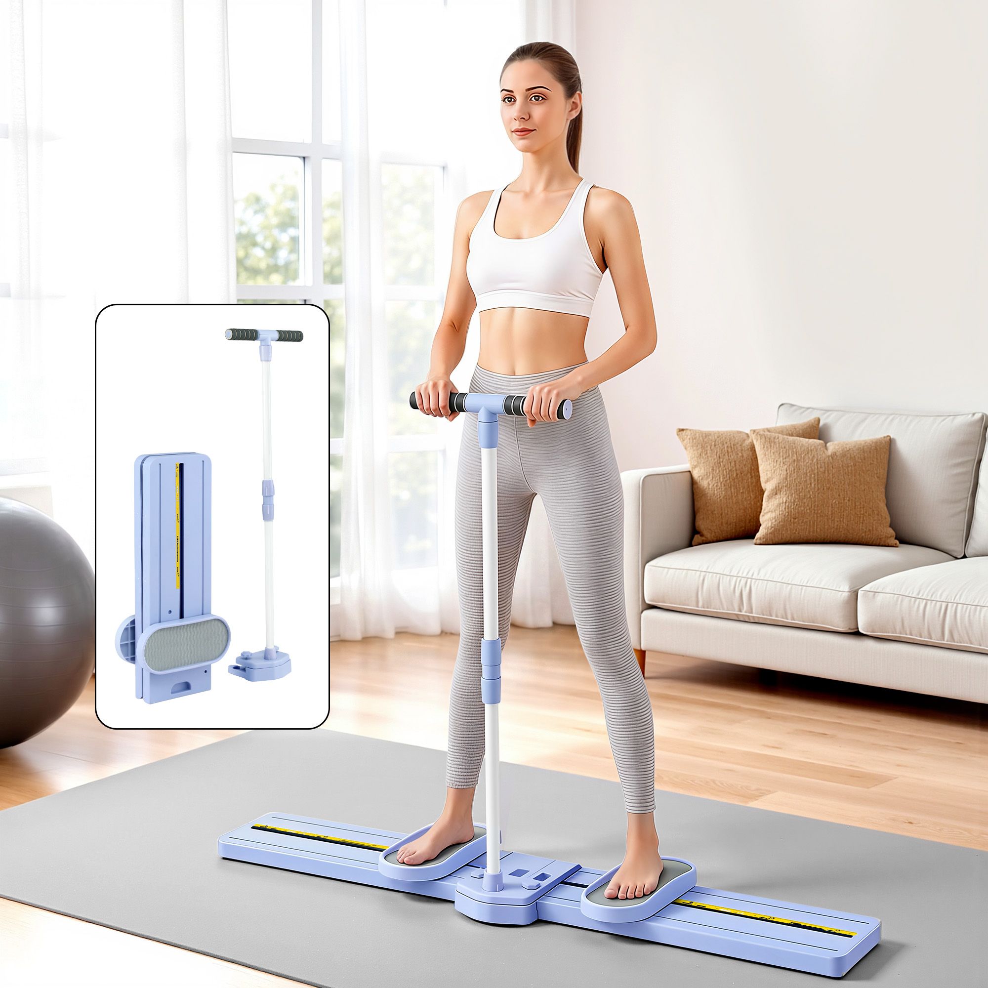 Foldable Ski Leg Trainer Machine 1 Foldable Ski Leg Trainer Machine