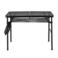 BBQ Camp Table 90x60cm Portable Foldable Mesh 11 XFEL TABLE MESH 90 BK 202603311902 02