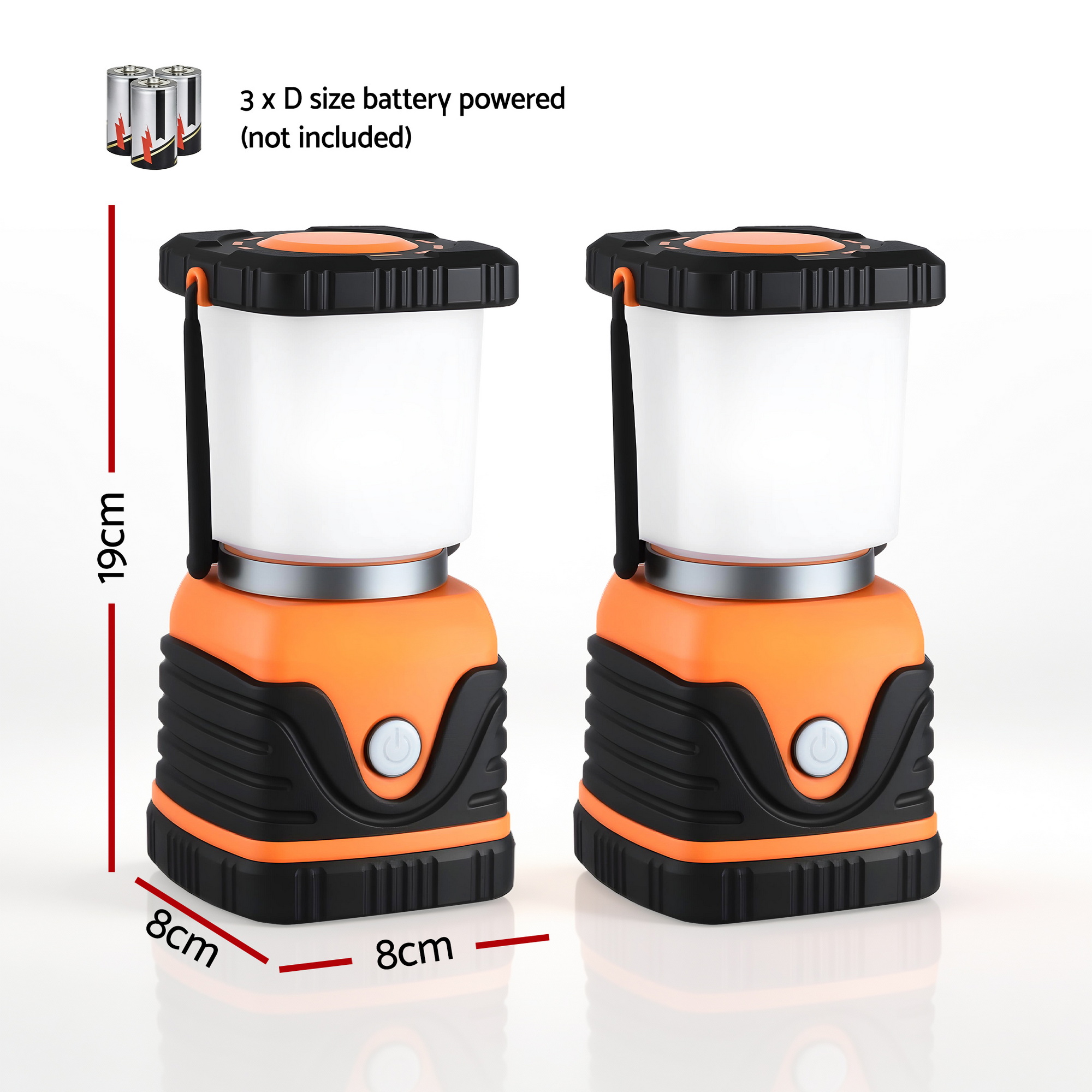 Weisshorn 2-Pack LED Camping Lanterns, 1000LM Super Bright Waterproof Portable Emergency Tent Lights 2 Weisshorn 2-Pack LED Camping Lanterns, 1000LM Super Bright Waterproof Portable Emergency Tent Lights - Image 2