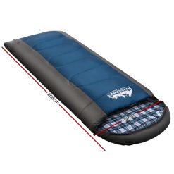 Alternative view of Weisshorn Sleeping Bag Single Thermal Camping Hiking Tent Blue -20°C