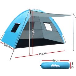 Alternative view of Weisshorn Camping Tent Beach Portable Hiking Sun Shade Shelter Fishing 4 Person