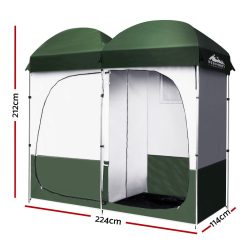 Alternative view of Weisshorn Double Camping Shower Toilet Tent Outdoor Portable Change Room