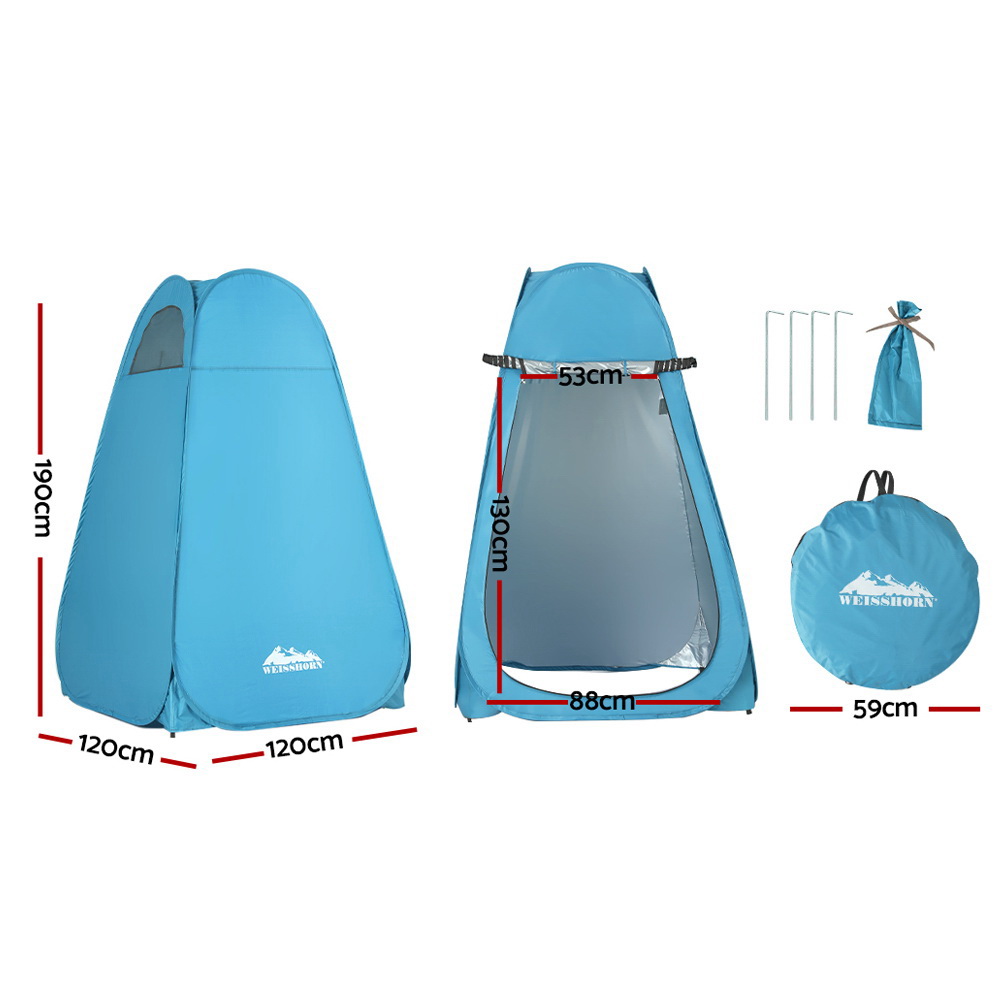 Weisshorn Pop up Camping Shower Toilet Tent Outdoor Privacy Change Room 2 Weisshorn Pop up Camping Shower Toilet Tent Outdoor Privacy Change Room - Image 2