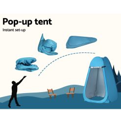 Weisshorn Pop up Camping Shower Toilet Tent Outdoor Privacy Change Room 10 TENT D CR SIN BL 137520 03 1