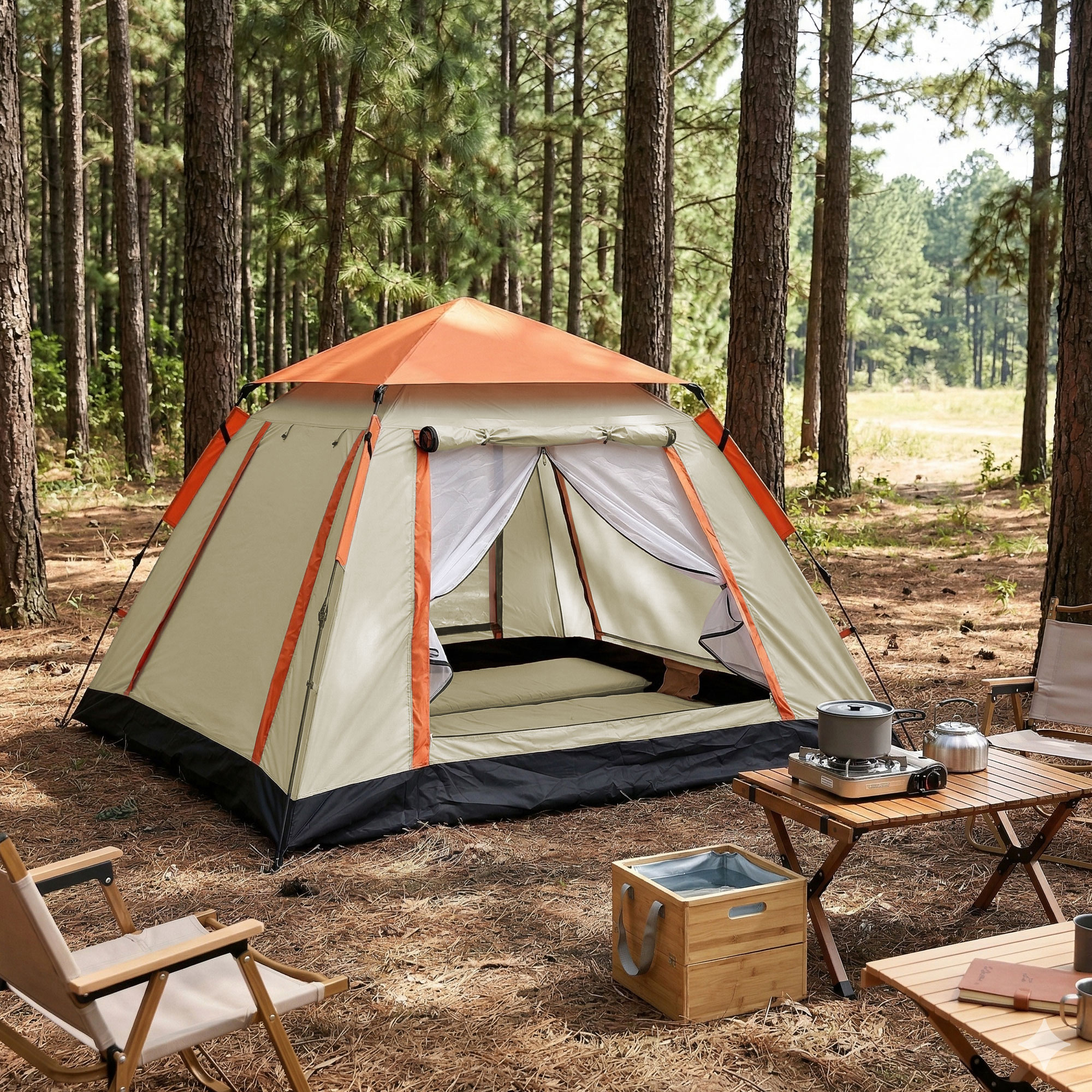 Weisshorn Pop Up Camping Tent 3-4 Person Automatic Tent Instant Setup Waterproof 8 Weisshorn Pop Up Camping Tent 3-4 Person Automatic Tent Instant Setup Waterproof - Image 8