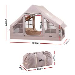 Alternative view of Weisshorn Camping Tent Inflatable Beach Tent 6 Person 300CM