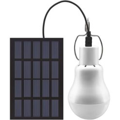 Portable Solar Light LED Bulb Solar Powered With Solar Panel For Garden, Patio, Indoor, Outdoor, Hiking, Camping, Tent,