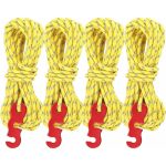 4 pcs Reflective Guy Lines With ROpe Tensioner, 4M, Diameter: 3Mm, Tear Resistant, For Tent And Shade Sail