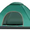 200×100×110cm Green Camping Tent Automatic Pop Up Beach Tent Wind Shelter Waterproof Spacious Easy Set Up