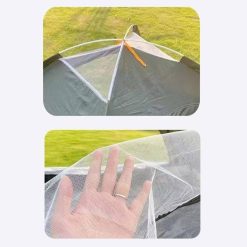 Alternative view of 1-Person Camping Tent Automatic Pop Up Beach Tent Waterproof Wind Shelter Easy Setup, Blue, 200x100x110cm