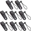 Tarp Clips & Bungee Cords 10-piece – Heavy Duty, for tents/banners (black)