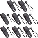 Tarp Clips & Bungee Cords 10-piece – Heavy Duty, for tents/banners (black)