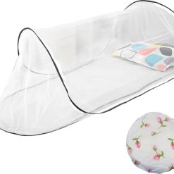 Mosquito Net Bed - Foldable Mosquito Net - L210x H56x W80cm - Pop-Up Mosquito Net Bed - Mosquito Net Tent - Mosquito Net - Cupola - Mosquito Net - Pop-Up Bed Tent - Anti-Mosquito, No Installation Required - Suitable For Camping, Backyard, Foldable Travel