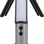 Camping Lamp - Tent Lamp - Rechargeable Telescopic Camping Light - Outdoor - LED Lamp - Hangable - Rechargeable - With Hook and Flashlight - For Camping, Hiking, Power Outages, Emergencies - Black - 1 Piece