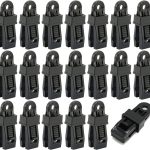 20 pieces - Tent clamps - Tarpaulin clips - Tent clip - tent clip awning clip - camping awning clip - crocodile clips - tarpaulin clip tarpaulin clip - for swimming pools, canopies, caravan awnings, car covers, outdoor tents, canopies and covers - 7.8*2.3