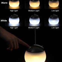 Night Light - Outdoor Camping Lamp - Atmospheric Decorative Lighting - Round Camping Lamp - 3 Brightness Levels - Hook Mount - Suitable for emergencies, tents, fishing, and other occasions. (Green) 8 V1188 ZXY 10780 202601100045 03
