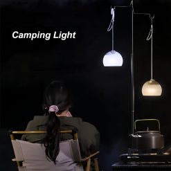 Night Light - Outdoor Camping Lamp - Atmospheric Decorative Lighting - Round Camping Lamp - 3 Brightness Levels - Hook Mount - Suitable for emergencies, tents, fishing, and other occasions. (Green) 9 V1188 ZXY 10780 202601100045 04