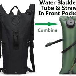Alternative view of Water Bag–Water Storage–Hydration Backpack–Camping & Hiking–Portable Water Bag Made of Food-Grade Material–3L–Black